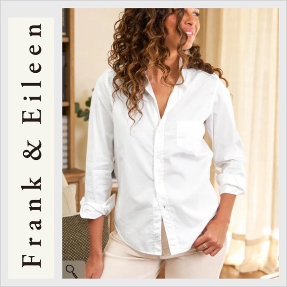 Frank and Eileen Barry Button Down White Size L - Picture 1 of 8